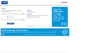 
                            9. NetBenefits Login Page - BASF - Fidelity Investments