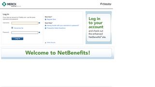 
                            3. NetBenefits Login Page - Merck - Fidelity Investments