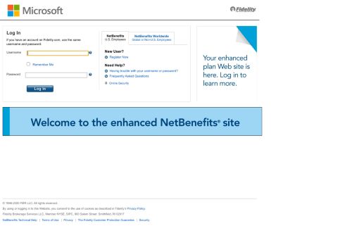 
                            11. NetBenefits Login Page - Microsoft - Fidelity Investments