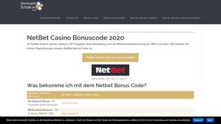 
                            10. NetBet Casino Bonus Code – 20 Freispiele gratis + 1000 € Bonus