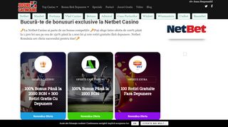 
                            8. Netbet Casino: Profită de 50 de Rotiri Gratuite Fără Depunere!