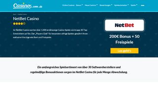 
                            7. NetBet Casino Test 2019 | Jetzt 200 € Bonus und 50 Freispiele sichern