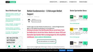 
                            11. Netbet Kundenservice – Erfahrungen Netbet Kundendienst ...