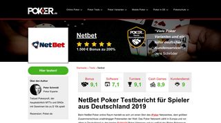 
                            6. NetBet Poker Test - Die beste iPoker Seite 2019 - Poker.de