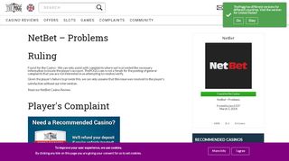 
                            8. NetBet - Problems | The Pogg - ThePOGG.com