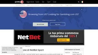 
                            12. NetBet Sport Puntate gratis Scommesse in Italia - Gambling.com