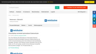 
                            7. netclusive GmbH, Montabaur - Newsroom: Pressemitteilungen ...