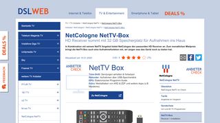 
                            11. NetCologne NetTV-Box: der HD Receiver mit Aufnahme-Funktion im ...