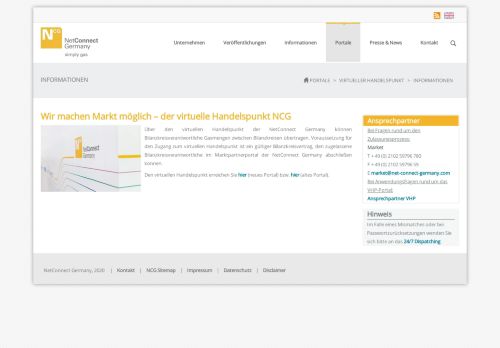 
                            7. NetConnect Germany > Portale > Virtueller Handelspunkt ...