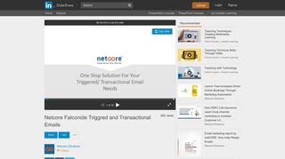 
                            8. Netcore Falconide Triggred and Transactional Emails - SlideShare