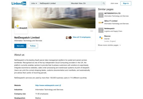 
                            3. NetDespatch Limited | LinkedIn