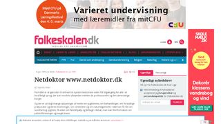 
                            4. Netdoktor www.netdoktor.dk - Folkeskolen.dk