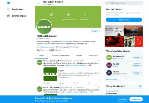 
                            13. NETELLER Support (@askNETELLER) | Twitter