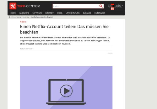 
                            12. Netflix-Account teilen: So geht's | TippCenter