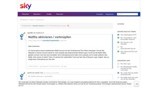 
                            8. Netflix aktivieren / verknüpfen | Sky & Friends - Sky Community