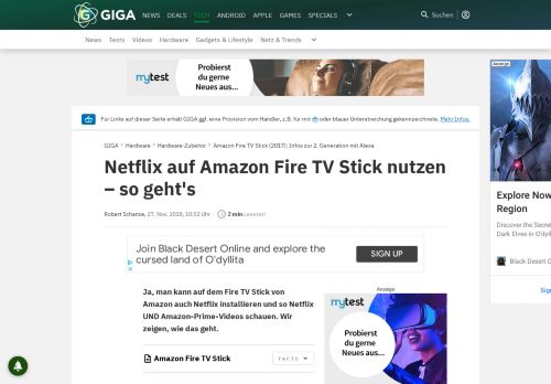 
                            6. Netflix auf Amazon Fire TV Stick nutzen – so geht's – GIGA