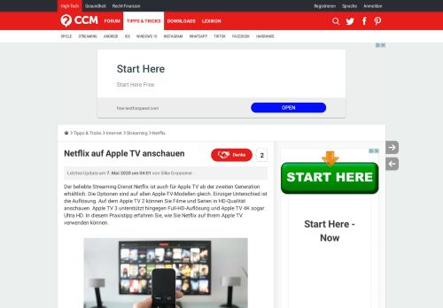 
                            12. Netflix auf Apple TV anschauen - CCM