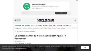 
                            10. Netflix auf Apple TV: So einfach geht's - Digital Life - futurezone.de