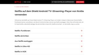 
                            9. Netflix auf dem Shield Android TV-Streaming-Player von Nvidia ...
