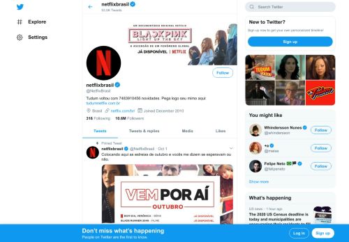 
                            9. Netflix Brasil (@NetflixBrasil) | Twitter