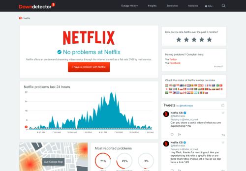 
                            6. Netflix Canada down? Current status and problems | Canadianoutages