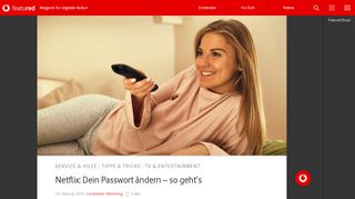 
                            1. Netflix: Dein Passwort ändern – so geht's - Vodafone