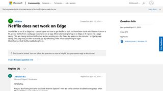 
                            9. Netflix does not work on Edge - Microsoft Community