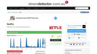 
                            13. Netflix down or not working in Australia? Current problems, status and ...