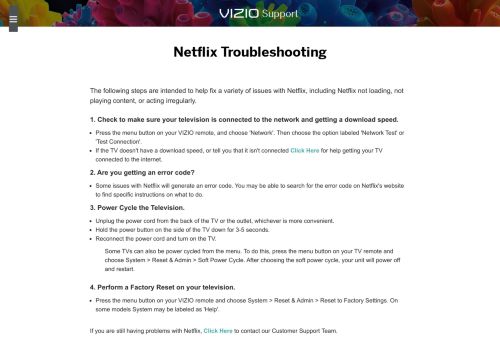 
                            8. Netflix FAQs / Netflix App - VIZIO Support