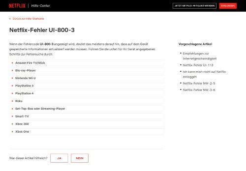 
                            3. Netflix-Fehler UI-800-3