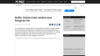 
                            5. Netflix: Geheim-Codes schalten neue Kategorien frei - PC-WELT