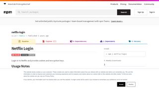 
                            11. netflix-login - npm