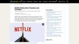 
                            9. Netflix: Lösungen für die häufigsten Probleme - NETZWELT