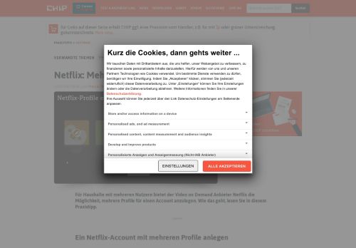 
                            5. Netflix: Mehrere Profile anlegen - so geht's - CHIP