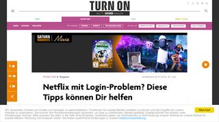 
                            4. Netflix mit Login-Problem? Diese Tipps können Dir helfen - TURN ON