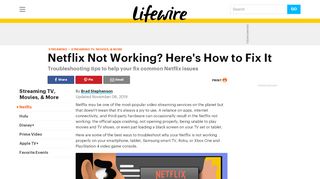 
                            12. Netflix Not Working? Here's How to Fix It - Lifewire