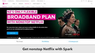 
                            3. Netflix on us | Spark NZ