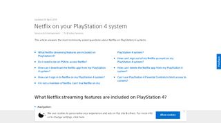 
                            8. Netflix on your PlayStation 4 system