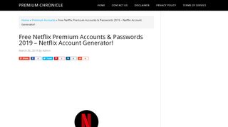 
                            10. Netflix Premium Accounts & Passwords [Updated on ...