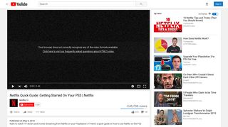 
                            3. Netflix Quick Guide: Getting Started On Your PS3 | Netflix - YouTube