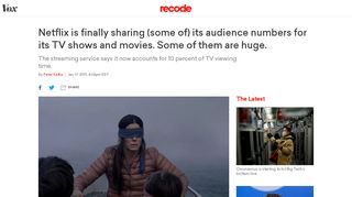 
                            11. Netflix shares audience numbers for (some of) its TV shows and ...