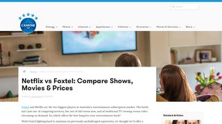 
                            12. Netflix vs Foxtel | Compare Shows, Movies & Plans - Canstar Blue
