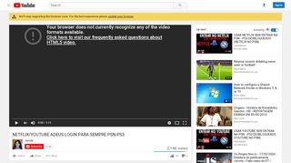 
                            7. NETFLIX/YOUTUBE ADEUS LOGIN PARA SEMPRE PSN-PS3 ...