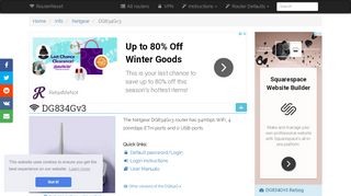 
                            3. Netgear DG834Gv3 Default Password & Login, Manuals, Firmwares ...