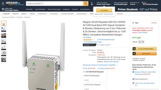 
                            7. NETGEAR EX6120-100PES AC1200 WLAN Repeater: Amazon.de ...