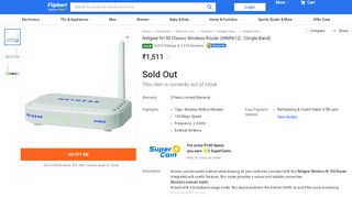 
                            6. Netgear N150 Classic Wireless Router (WNR612) - Netgear : Flipkart ...