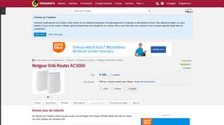 
                            8. Netgear Orbi Router AC3000 - Reviews - Tweakers