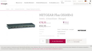 
                            7. NETGEAR Plus GS116Ev2 - Switch -... | GS116E-200PES | €84,95 ...