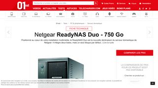 
                            13. Netgear ReadyNAS Duo - 750 Go : la fiche technique complète ...