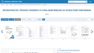 
                            9. Netgear WAC730- ProSAFE® Business 3 x 3 Dual Band Wireless-AC ...